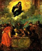 Theodore   Gericault l' assomption de la vierge Spain oil painting artist